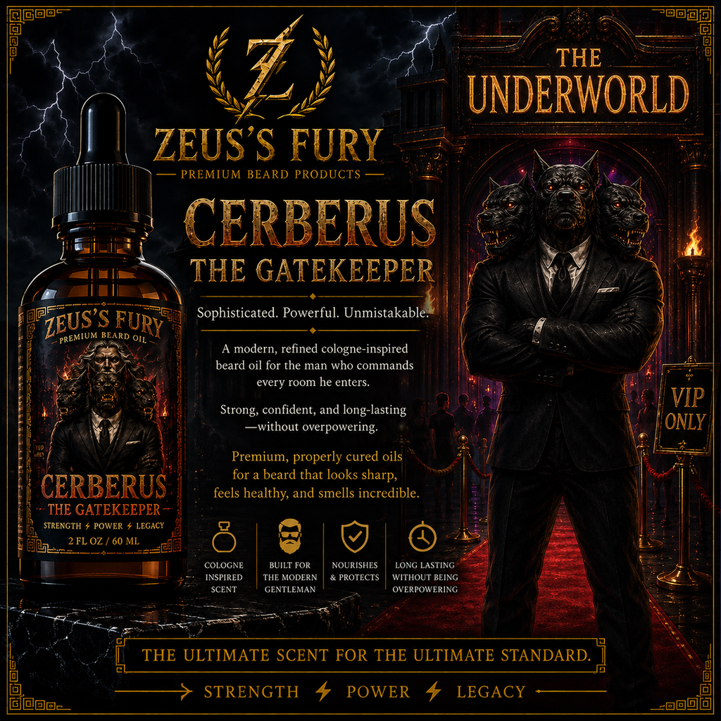 Cerberus the Gatekeeper 2 ounce (60ml) Beard Oil Bottle (SOLD OUT)